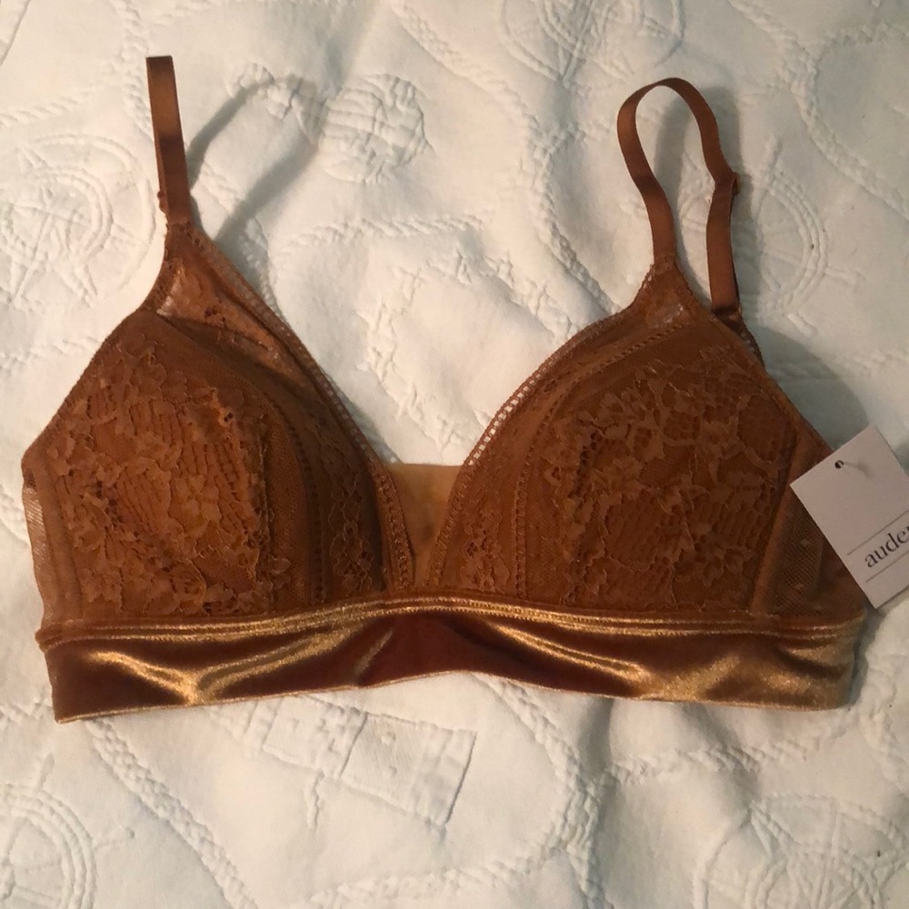 Bralette size small. Color dark orange.